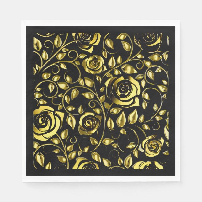 Servietten-Midnight Elegance-Kollektion Serviette (Vorderseite)