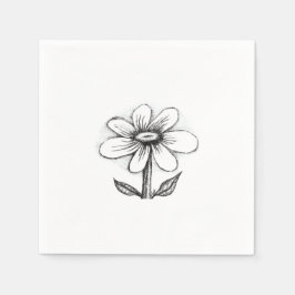 Servietten mit Gänseblümchen für sie