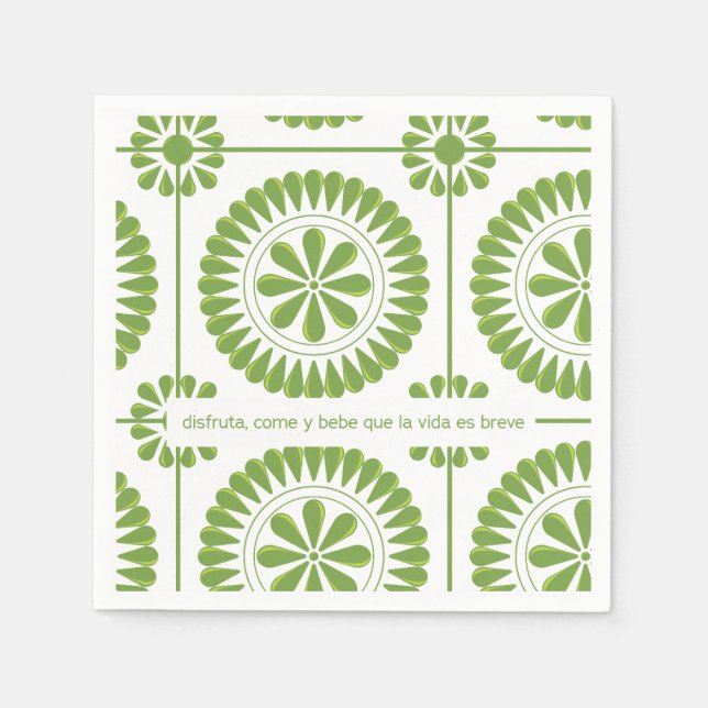 Servilleta de papel con krankño mexicano serviette (Vorderseite)