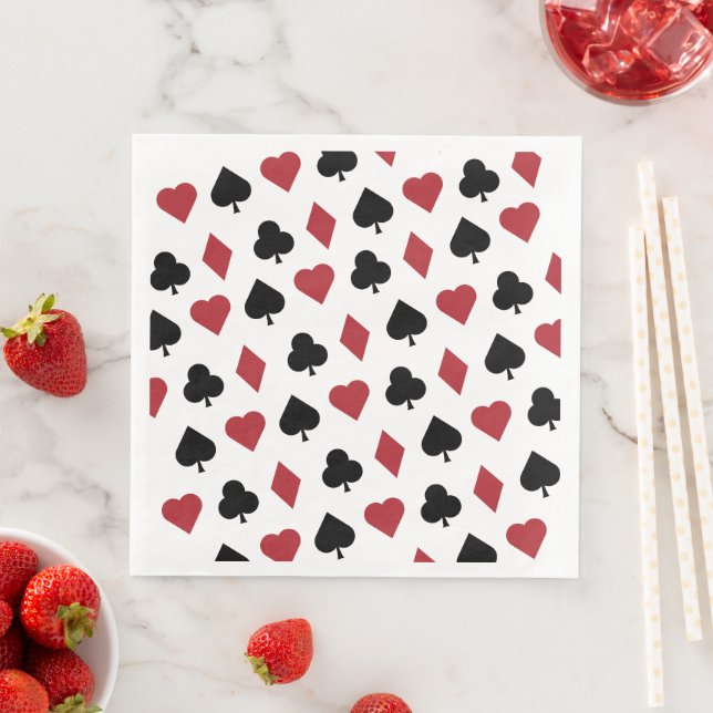 Servilleta de papel de cena naipes serviette (Beispiel)