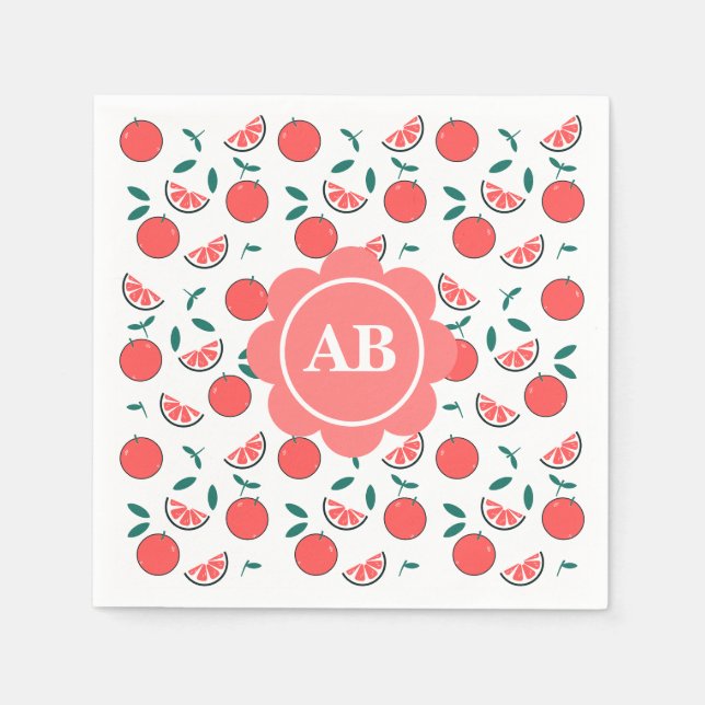 Servilleta de papel diseño melocotones serviette (Vorderseite)