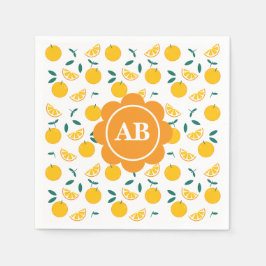 Servilleta de papel diseño naranjas serviette