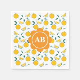 Servilleta de papel diseño naranjas serviette