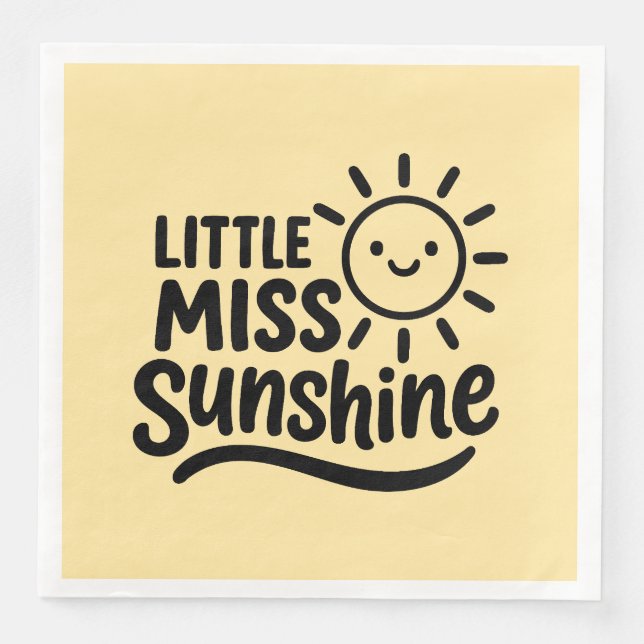 Servilleta de papel – Little Miss Sunshine Serviette (Vorderseite)