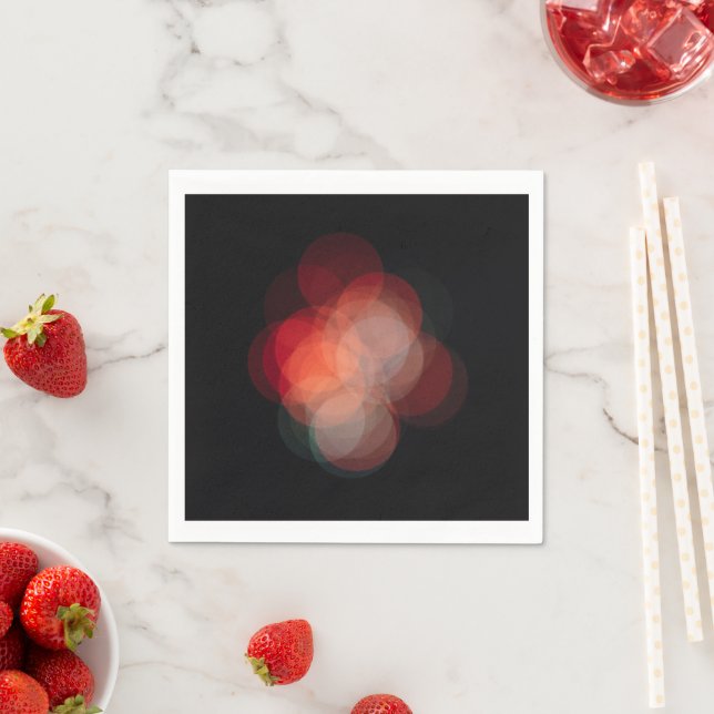 Servilleta personalizada con fotografía bokeh serviette (Beispiel)