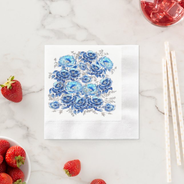 Servilletas blue  serviette (Beispiel)