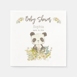 Servilletas de papel Baby Shower Panda Serviette