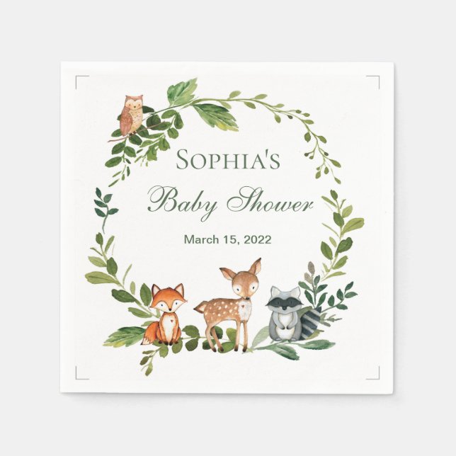 Servilletas De Papel ducha de bebé con pañales de  Serviette (Vorderseite)