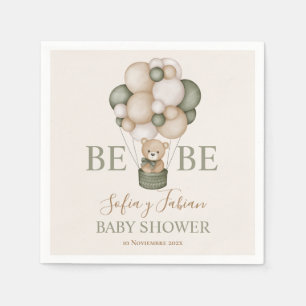 Servilletas De Papel Teddy Bear Baby Shower Boes Serviette