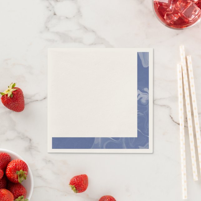 Servilletas elegantes azules serviette (Beispiel)