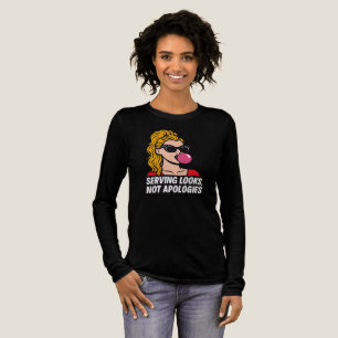 Serving Looks, keine Entschuldigungen – Pop Art Gl Tri-Blend Shirt