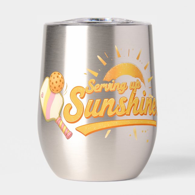 Serving Up Sunshine - Sunny Pastel Pickleball Life (Vorderseite)