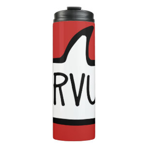 SERVUS! Hallo-Sprechblase Österreichs und Bayerns Thermosbecher