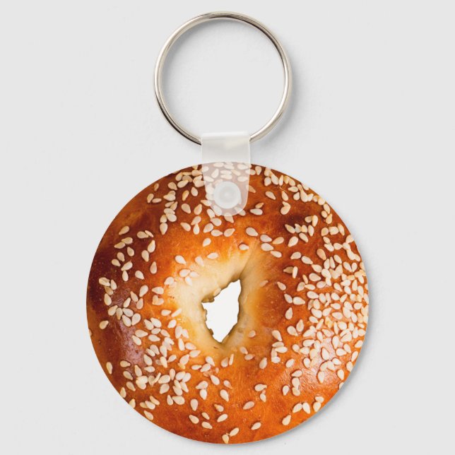 Sesame Bagel Schlüsselanhänger (Vorderseite)