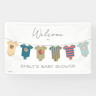 Sesame Pals Bodysuits Baby Dusche Empfang Banner