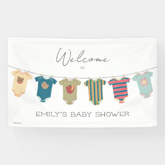 Sesame Pals Bodysuits Baby Dusche Empfang Banner