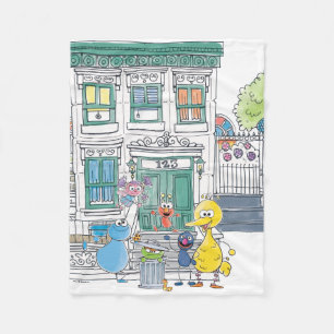 Sesame Pals Doodley Graphic Fleecedecke