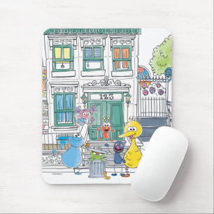 Sesame Pals Doodley Graphic Mousepad