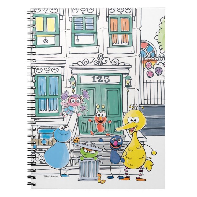 Sesame Pals Doodley Graphic Notizblock (Vorderseite)