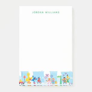 Sesame Pals Spaziergang entlang der Sesamstraße M Post-it Klebezettel