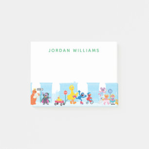 Sesame Pals Spaziergang entlang der Sesamstraße M Post-it Klebezettel