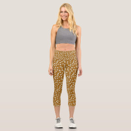 Sesame Seed Bun Capri Leggings