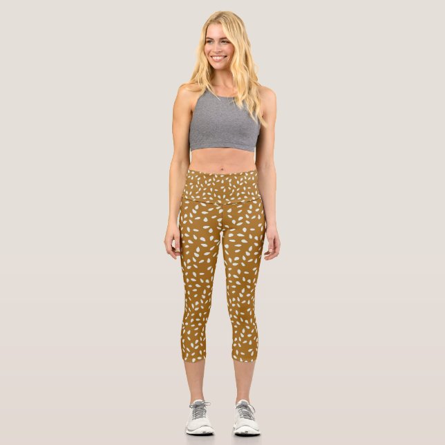 Sesame Seed Bun Capri Leggings (Vorderseite)