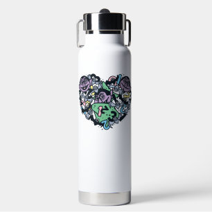 Sesame Sesame Count von Count Doodle Heart Trinkflasche