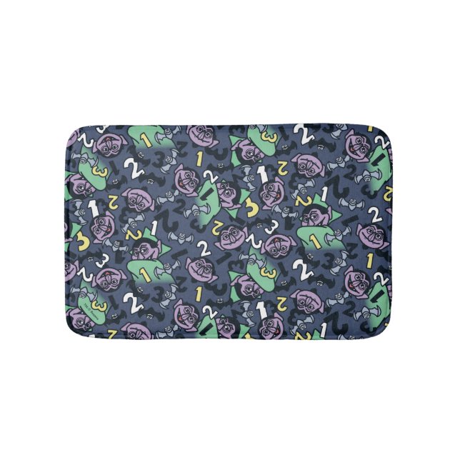 Sesame Sesame | Count von Count Doodle Pattern Badematte (Vorderseite)