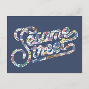 Sesame Sesame Doodle-Logo Postkarte