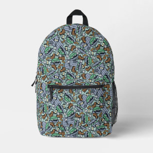 Sesame Sesame Oscar das Biest Muster Bedruckter Rucksack