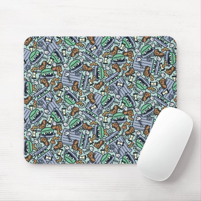 Sesame Sesame | Oscar für das Grouch Muster Mousepad (Mit Mouse)