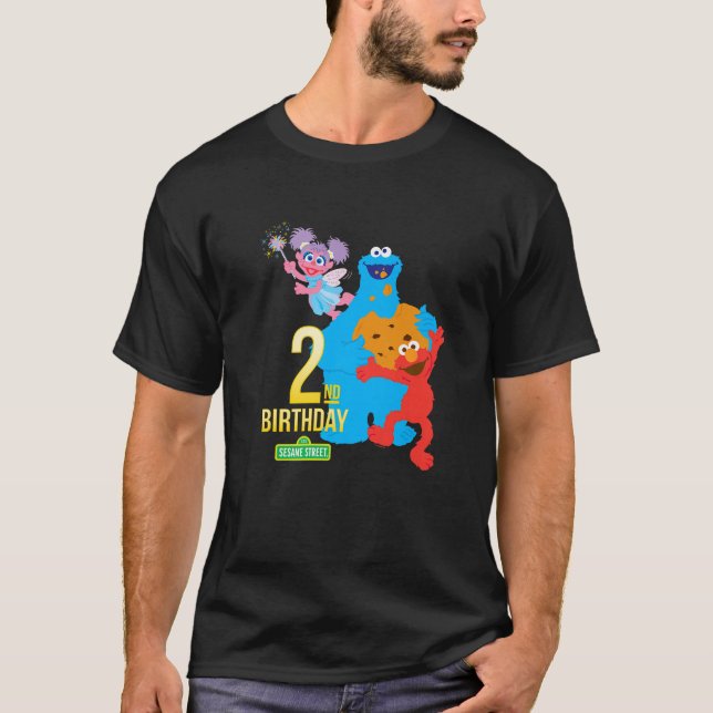 Sesame Street 2. Geburtstag Premium T-Shirt (Vorderseite)