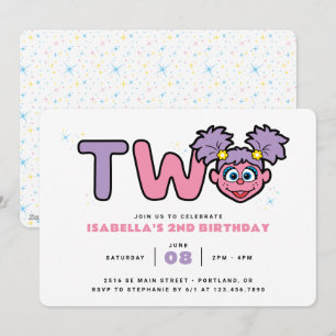 Sesame Street Abby Cadabby 2. Geburtstag Einladung