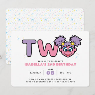Sesame Street | Abby Cadabby 2. Geburtstag Einladung