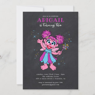 Sesame Street Abby Cadabby Glitzern Birthday Einladung