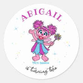 Sesame Street Abby Cadabby Sparkles Birthday Runder Aufkleber