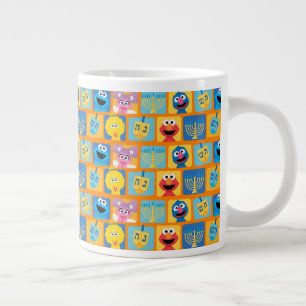 Sesame Street Chanukka-Muster Jumbo-Tasse