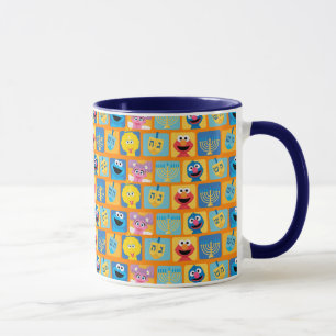 Sesame Street Chanukka-Muster Tasse
