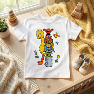 Sesame Street Charaktere & Straßenschild Baby T-Sh T-shirt