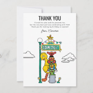 Sesame Street Charaktere & Straßenschild Danke C