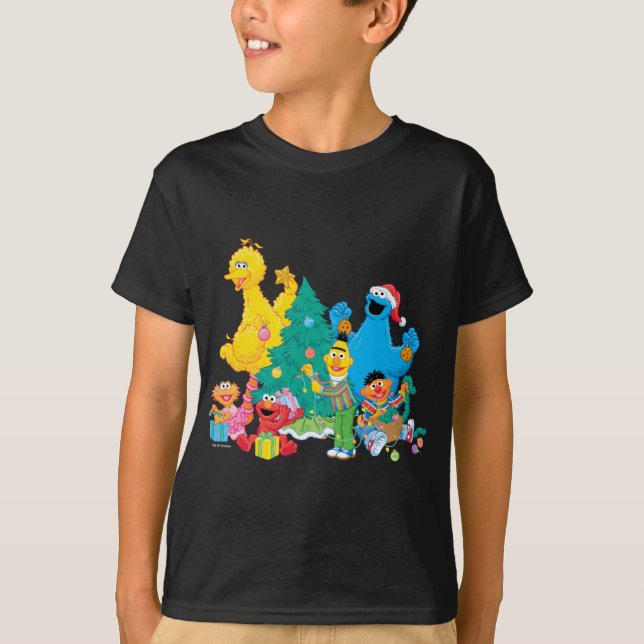 Sesame Street Christmas Pals T Shirt  (Vorderseite)