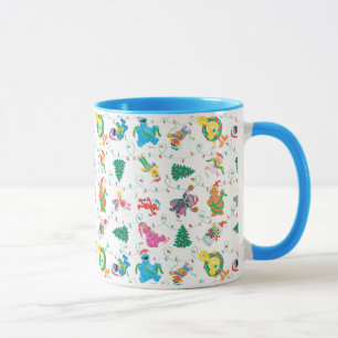 Sesame Street Christmas Tree Pattern Tasse