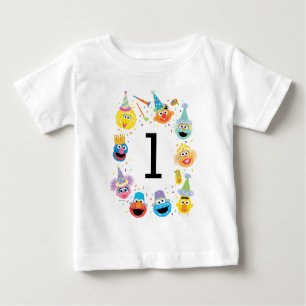 Sesame Street Confetti Birthday Baby T-shirt