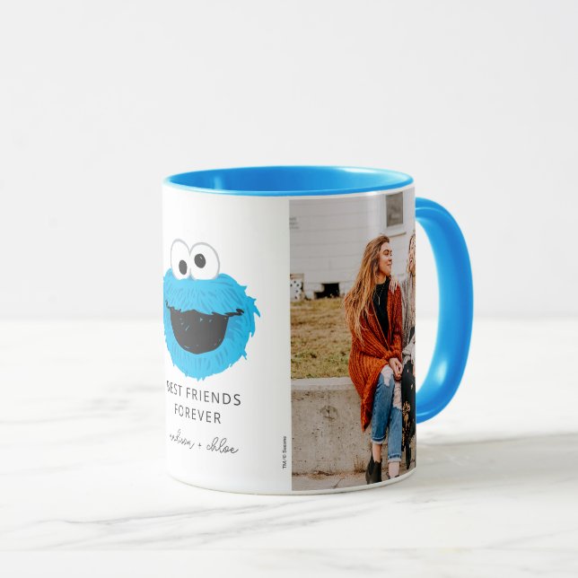 Sesame Street Cookie Monster | Foto der besten Fre Tasse (VorderseiteRechts)