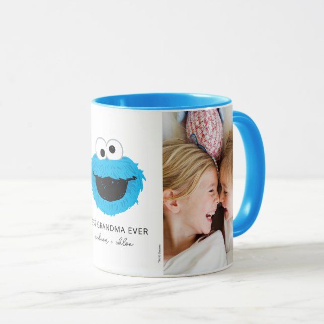 Sesame Street Cookie Monster | Oma - Foto Tasse (VorderseiteRechts)