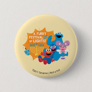 Sesame Street Ein Fellfest der Lichter! Button