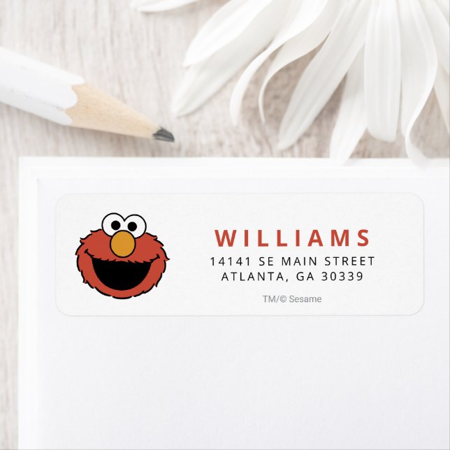 Sesame Street | Elmo Birthday Label (Insitu)