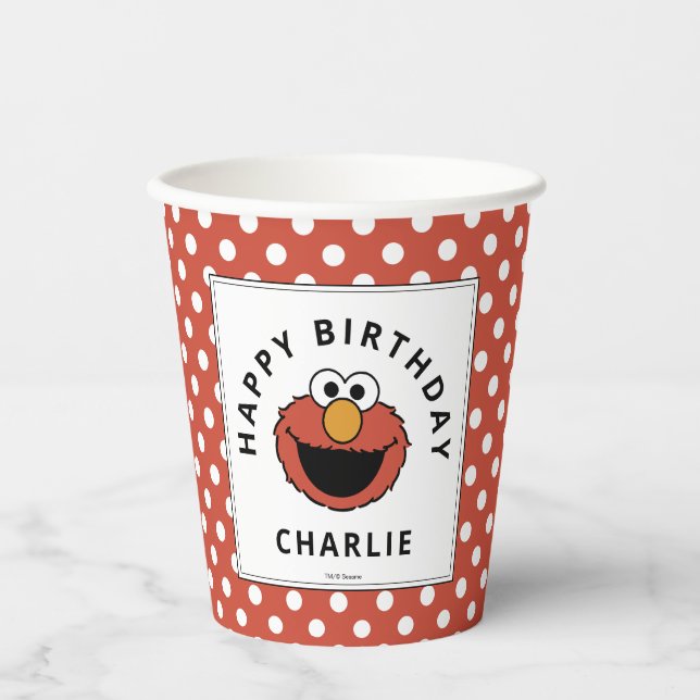 Sesame Street | Elmo Birthday Paper Cups Pappbecher (Vorderseite)
