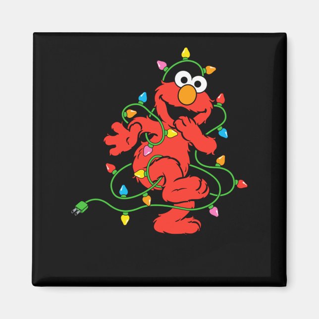 Sesame Street Elmo Christmas Lights Baby  Magnet (Vorne)